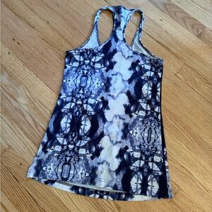 Lululemon Every Yogi Tye Dye Navy Blue Racerback Size Small